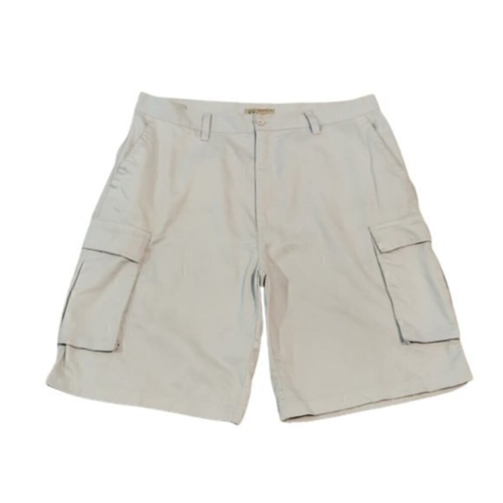 [LR Scoop] Cream Khaki Cargo Shorts - Size 38